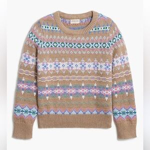 Crewcuts Girls' Fair cotton isle sweater size XL